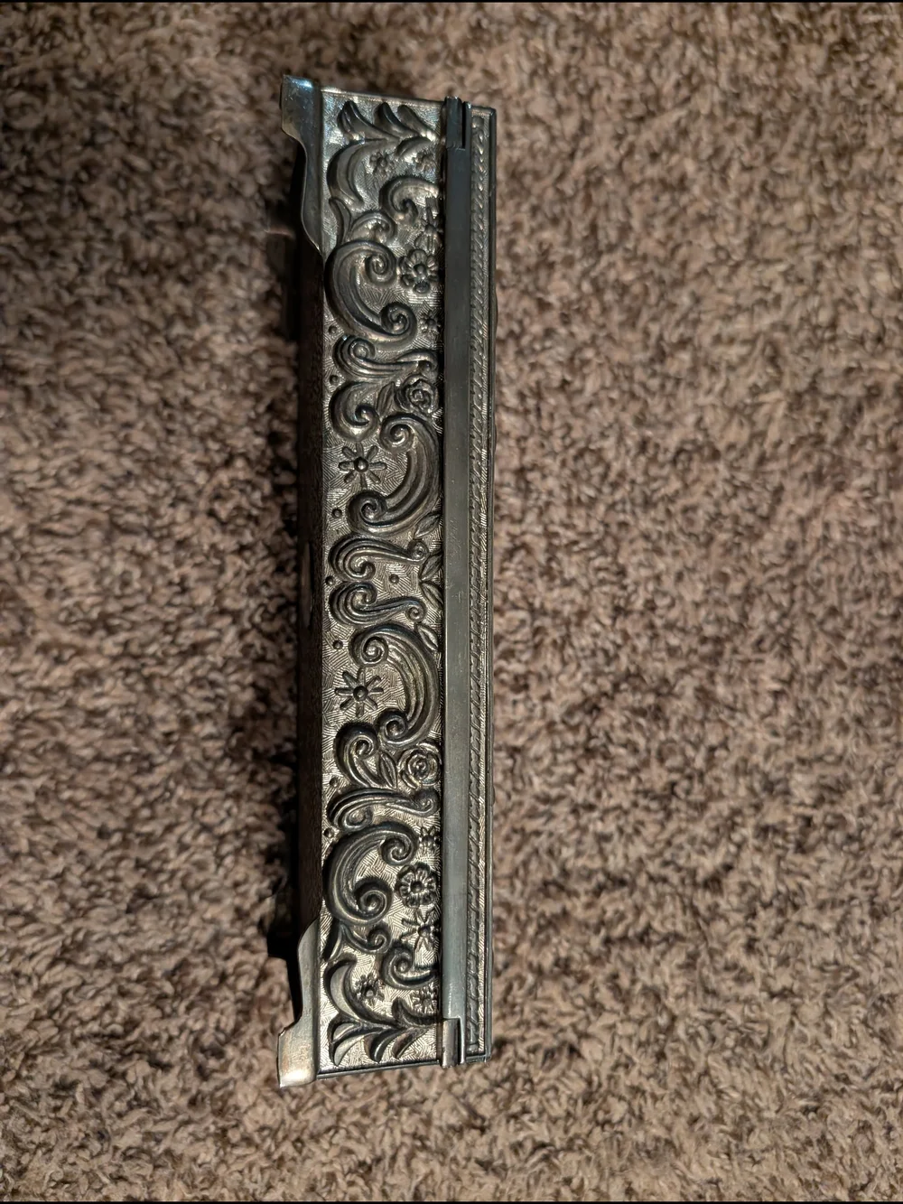 Godinger Ornate Silver Floral Rectangular Trinket Box